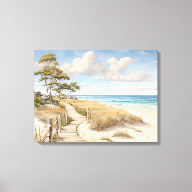 Arte de Canvas de Cena de Praia (Frente)