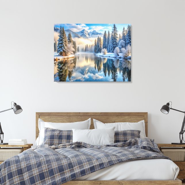 Arte de Canvas de inverno em neve (Insitu(Quarto))