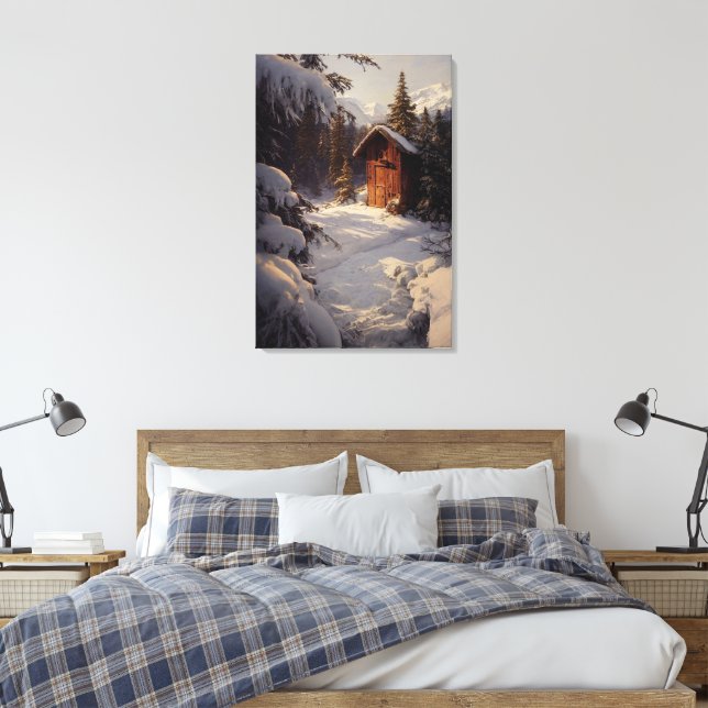 Arte de Canvas de inverno em neve (Insitu(Quarto))