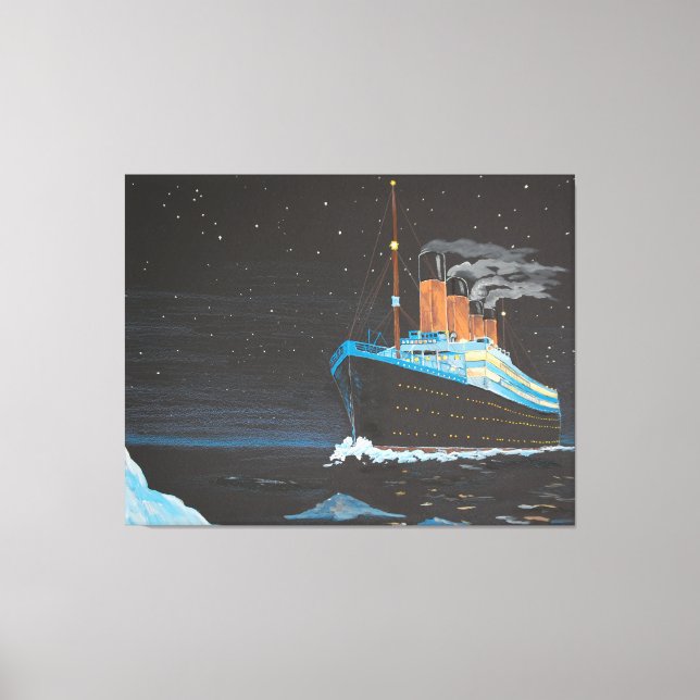 Arte de Canvas de Voz Titânica Pintada à Mão (Frente)