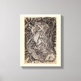 Arte de Canvas Diffracionada (moradora de caverna)