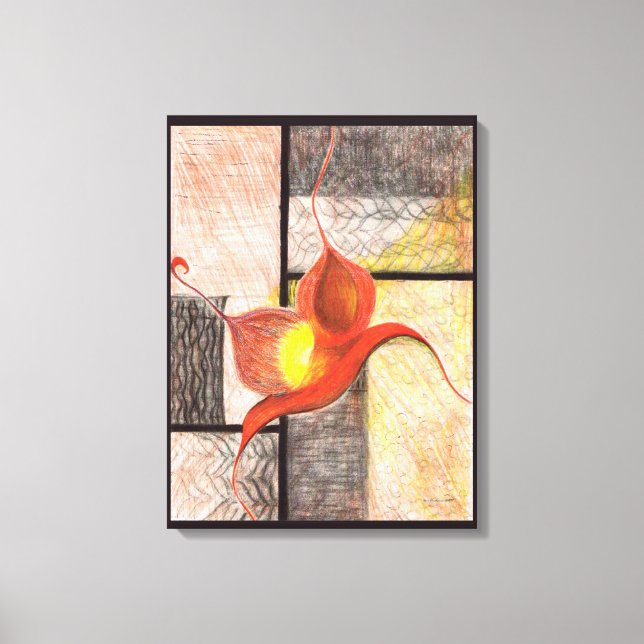 Arte de Canvas ilustrada à mão (Ebony Edge) (Frente)
