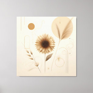Arte de Canvas Sunflower Brilhante e alegre