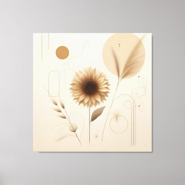 Arte de Canvas Sunflower | Brilhante e alegre (Frente)