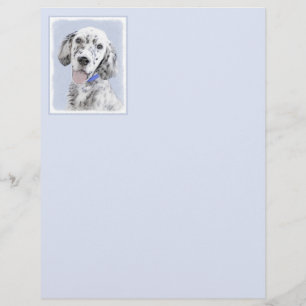 Arte de Cão de Pintura de Belton, Setter Azul