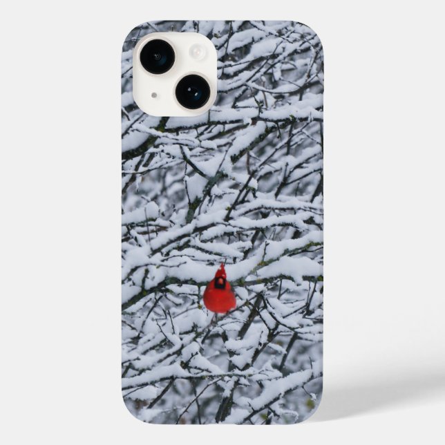 Arte de capa de telefone do inverno do pássaro car (Verso)
