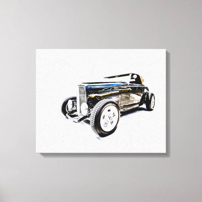 Arte de Carros em Tela / Decoração para Casa e Esc (Frente)