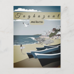 Arte de cartão postal de viagem ao Marrocos, Arte