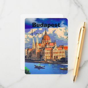 Arte de Cartão Postal de Viagem de Budapeste, Cart