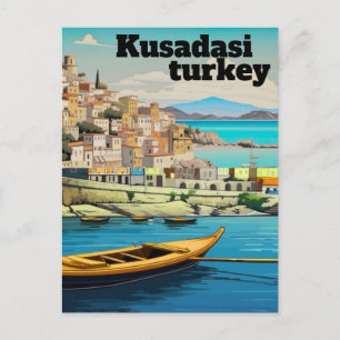 Arte de Cartão Postal de Viagem de Kusadasi Turqui