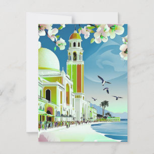 Arte de Cartão Postal de Viagem de Santorini Gréci