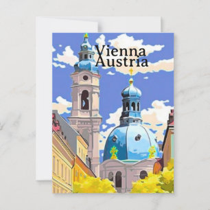 Arte de cartão postal de viagem de Viena, Arte de