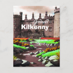 Arte de Cartão Postal de Viagem Kilkenny Irlanda