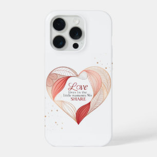 Arte de Citação de Amor Elegante Coração