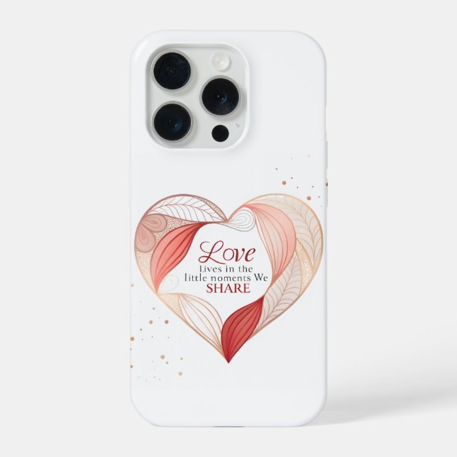 Arte de Citação de Amor Elegante Coração (Verso)