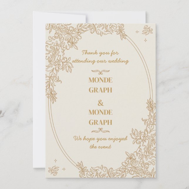 Arte de Convites de Casamento (Frente)