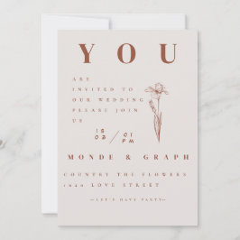 Arte de Convites de Casamento