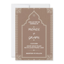 Arte de Convites para Casamento Islâmico