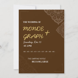 Arte de Convites para Casamento Islâmico