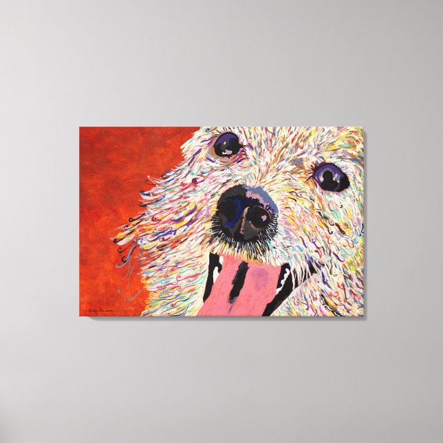 Arte de Debbie Davidsohn - Arte Canina - Canvas (Frente)