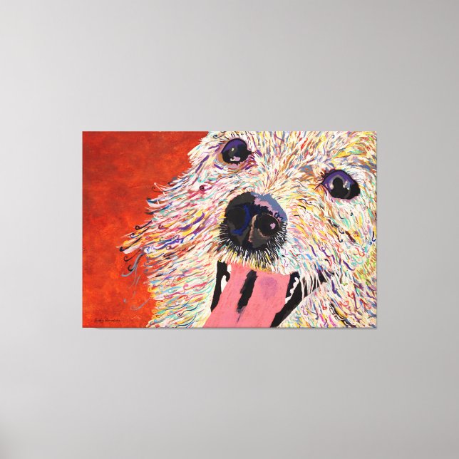 Arte de Debbie Davidsohn - Arte Canina - Canvas (Frente)