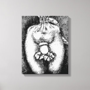 Arte De Desenho De canvas Acorn Lucky Clover Body 