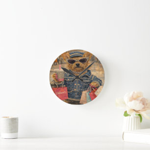 Arte de Estimação Personalizada Relógio de Parede 