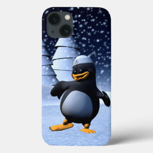 Arte de Férias de Inverno Adorável de Pinguim Mari