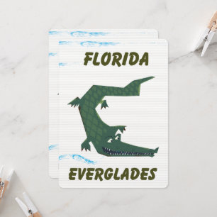Arte de férias do Alligator da Flórida Everglade