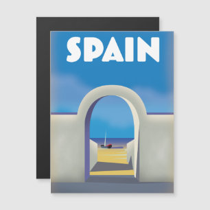 Arte de férias retrô na Espanha