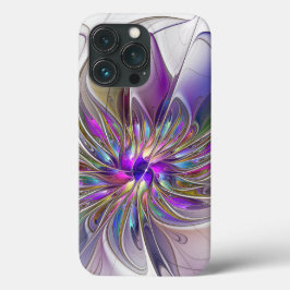 Arte de fractal abstrato colorido e energético Flo