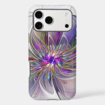 Arte de fractal abstrato colorido e energético Flo
