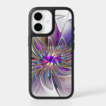 Arte de fractal abstrato colorido e energético Flo