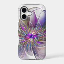 Arte de fractal abstrato floral energético e color