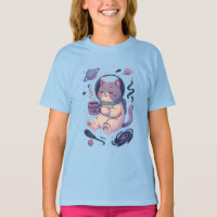Arte de Gato Cósmico Fofo | Caneca e Camiseta de C