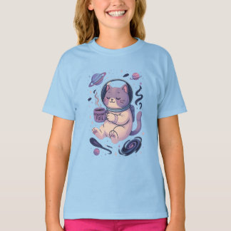 Arte de Gato Cósmico Fofo | Caneca e Camiseta de C