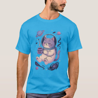 Arte de Gato Cósmico Fofo | Caneca e Camiseta de C