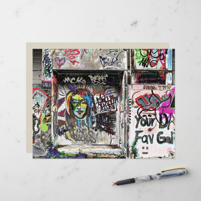 Arte de Grunge Urbano Decorativa Legal (Frente/Verso In Situ)