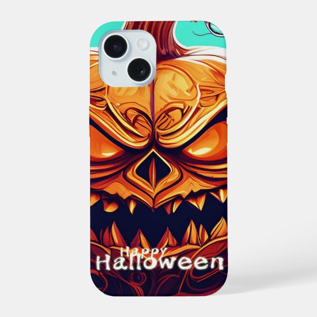 Arte de Halloween de Morcego com Jack-o-Lantern Fe (Verso)