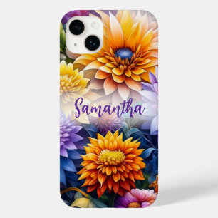 Arte de IA Personalizada Colorida e Bonita de Flor
