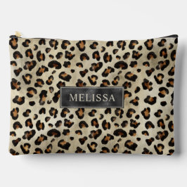 Arte de Impressão Animal Leopardo Textura de Pelo