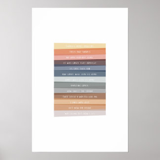 Arte de Impressão Colorida da Letra de Amazing Gra