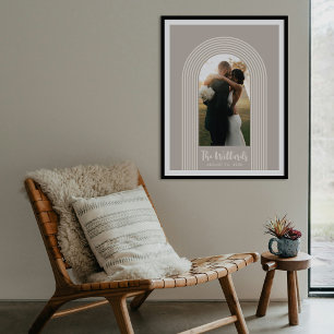 Arte de Impressão de Foto Personalizada Arco Linha