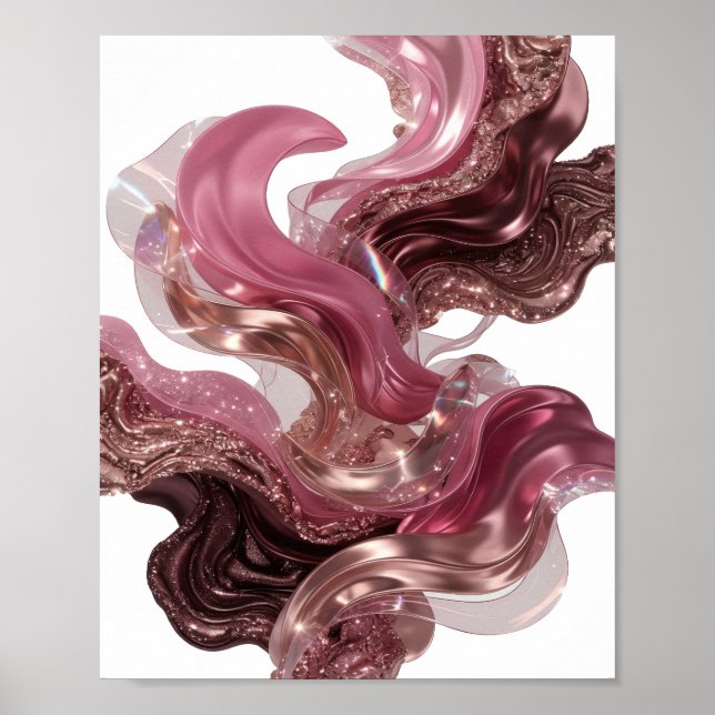 Arte de impressão de moda ABSTRACTA Prata Snappy v (Frente)
