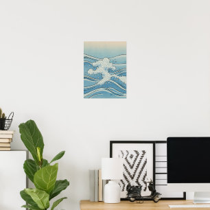 Arte de Impressão de Onda do Oceano – Estilo Japon