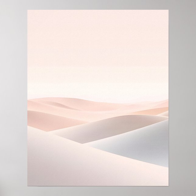 Arte de impressão de paisagem de colinas abstratas (Frente)