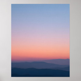 Arte de Impressão de Paisagem do Céu Crepuscular M