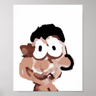 Arte de Impressão de Personagem Menino Fofo e Excê