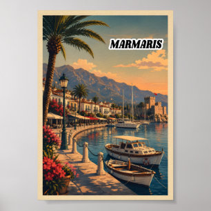 Arte de Impressão de Poster de Viagem Vintage Marm