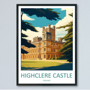 Arte de impressão de viagem do Castelo de Highcler